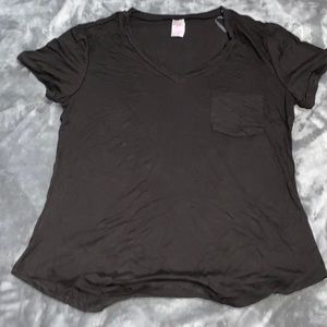 Plain black dress tee. Size XL (15-17)